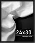 Picrit 24x30 Picture Frame, Black Engineered Wood Posters Frame for Horizontal or