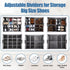 Closet, 16-32 HOUSE AGAIN Shoe Organizer for Foldable Shoe Storage Organizer Box with Wheels and Adjustable Dividers