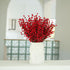 24 Pack 12.6'' joyhalo Red Berry Stems - Holly Berry Stems, Red Berries Christmas Decor, Red Berry Picks for Christmas