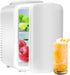 YSSOA Portable Mini Fridge, 4L Cooler/Warmer for Food, Drink, SkinCare, Office, White