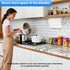 Counter Paper Towel Holder Under Cabinet, Stainless Steel, Silver, Adhesive & Wall Mount, Under Paper Towel Rack