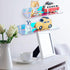 Maitys (2 Rainbow Iridescent Acrylic Shelves Floating Wall Ledge Bookshelf Wall Mounted Shelf Display Organizer