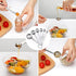 Upgrade Stainless Steel Measuring Spoons Set, 6 Pcs with Bonus Leveler, Etched Markings for Dry and Liquid, Fits Spice