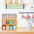 Counter 3 Packet LASZOLA Bamboo Tea Bag and Coffee Holder Organizer for Cabinet Office, Tier Large Capacity Vertical K