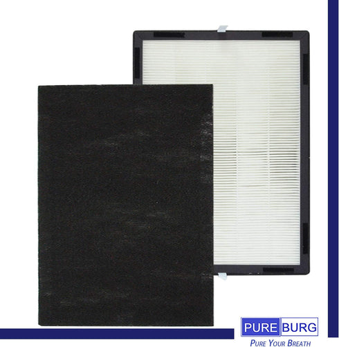 PUREBURG LP350 Replacement True HEPA Filter Set for LivePure LP-HF350 LP-PF900, Fits Aspen Series Air Purifiers