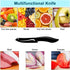 Paring Knife with Large Handle, Super Sharp 4 Inch Ceramic Blade, Rust Proof Stain Resistant, ABS Handle, Black