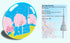 NESOI Set 4, 4.25 Inches, Korea in the Coasters of Korean Home Decor,Traditional Palace and Seoul Tower Theme, Cute