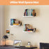 15.7 Inches upsimples Floating Book Shelves for Wall, Wood Shelves for Living Room, Bathroom, Bedroom, Kitchen Storage