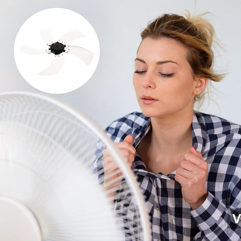 Holibanna 5 Floor Fan Blade, Alloy Fan Leaves for Table and Pedestal Fans, Indoor Fan Accessory