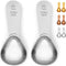 Apace Living Coffee Scoop Set of 2 - 2 Tablespoon (2 Tbsp / 1/8 Cup / 1 oz) - Best Stainless Steel Measuring Spoons