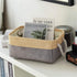 TheWarmHome Small Storage Bins Basket for Organizing Shelves - Fabric Storage Cubes for Clothes, Toys, and More
