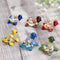 H&D HYALINE & DORA Handmade Mini Sea Turtle Art Glass Blown Figurine, Set of 6