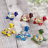 H&D HYALINE & DORA Handmade Mini Sea Turtle Art Glass Blown Figurine, Set of 6
