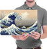 Wieco Art Great Wave of Kanagawa Canvas Prints, Stretched and Framed Modern Artwork for Home Office Decor