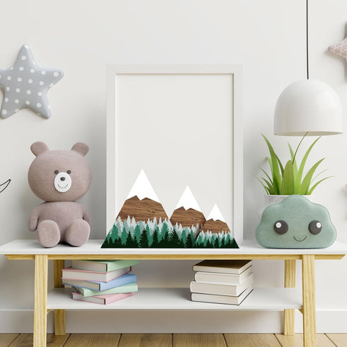 Maitys 3 3 Pcs Size Mountain Shelf Decor Mountain Wooden Sign Farmhouse Wood Forest Sign Woodland Nursery Decor Travel