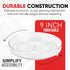 Clear Lazy Susan Organizer - 4PK, 9 Inch Turntable Organizer for Kitchen, Pantry, Fridge & Bathroom