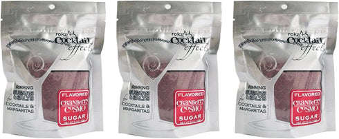 rokz Cranberry Cosmo Cocktail Sugar, Sugar Drink Rimmer, 5 Ounce (Pack of