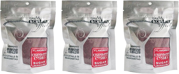 rokz Cranberry Cosmo Cocktail Sugar, Sugar Drink Rimmer, 5 Ounce (Pack of