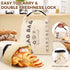 2 Packs Beeswax Bread Bags for Sourdough, Reusable Bread Bags for Homemade Sourdough, Food Grade Cotton Bees Wax Bag