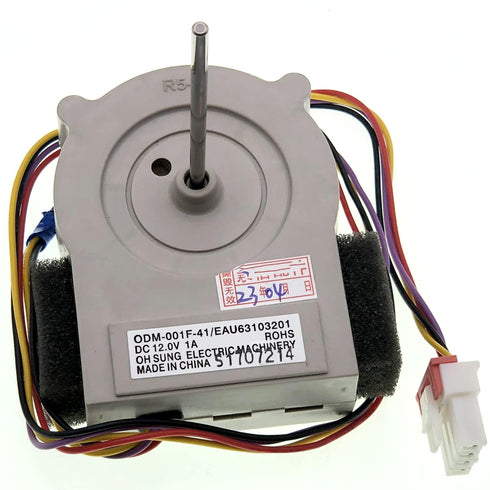 EAU63103201 ODM-001F-41 Refrigerator Evaporator Fan Motor for Kenmore, Kenmore Elite, LG Refrigerator