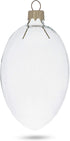 Set of 6 Clear Glass Egg Ornaments DIY Craft - 4 Inches
