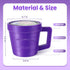 FIYEMNI 16oz 3D Ice Cream Pint Holder, with Antifreeze Handle & Spoon Slot, Ice Cream Pint Insulated Sleeve Containers