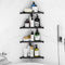 Fikoksol Shower Caddy, 4 Pack Bathroom Corner Shelf, Triangle Shelf Storage for