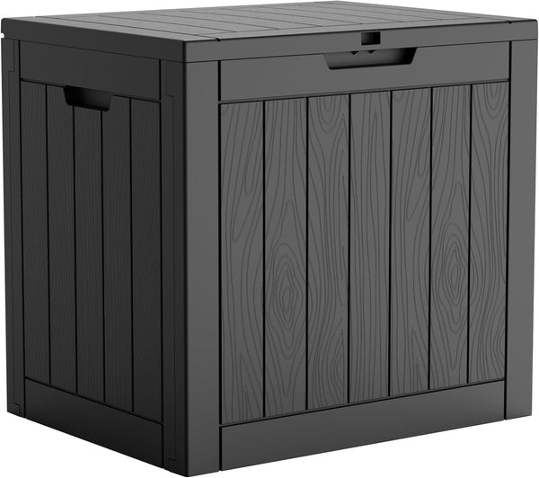 EasyUp 35 Gallon Outdoor Storage Box, Outdoor Deck Boxes for Garden Tools