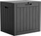EasyUp 35 Gallon Outdoor Storage Box, Outdoor Deck Boxes for Garden Tools
