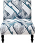HAOYONG Armless Accent Chair Cover, Stretch Chair Slipcover Printed Slipper Chair Covers