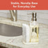 Spectrum Cora Kitchen Soap Dispenser with Sponge Holder for Kitchen Sink Organization, Easy to Clean Soap Pump Sponge