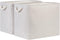 Bidtakay Fabric Beige Baskets, Extra Large Organization Baskets for Clothes, Set of 2 Collapsible Storage Bins
