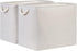 Bidtakay Fabric Beige Baskets, Extra Large Organization Baskets for Clothes, Set of 2 Collapsible Storage Bins
