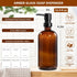 16.9 oz Set Countertop Dish Soap Dispenser for Kitchen, fl Amber Hand and Dish Soap Dispensers, Kitchen Soap Dispenser