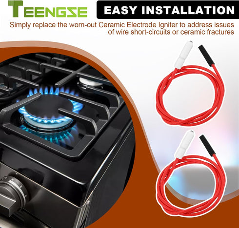 2PCS W10209656 W10112313 Gas Range Surface Burner Igniter Replacement for Whirlpool, Maytag, KitchenAid