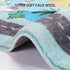 4 6, Extra Large Kids Playroom Rug Play Carpet x Blue Educational Childrens Play Mat, Learning & Have Fun Safely