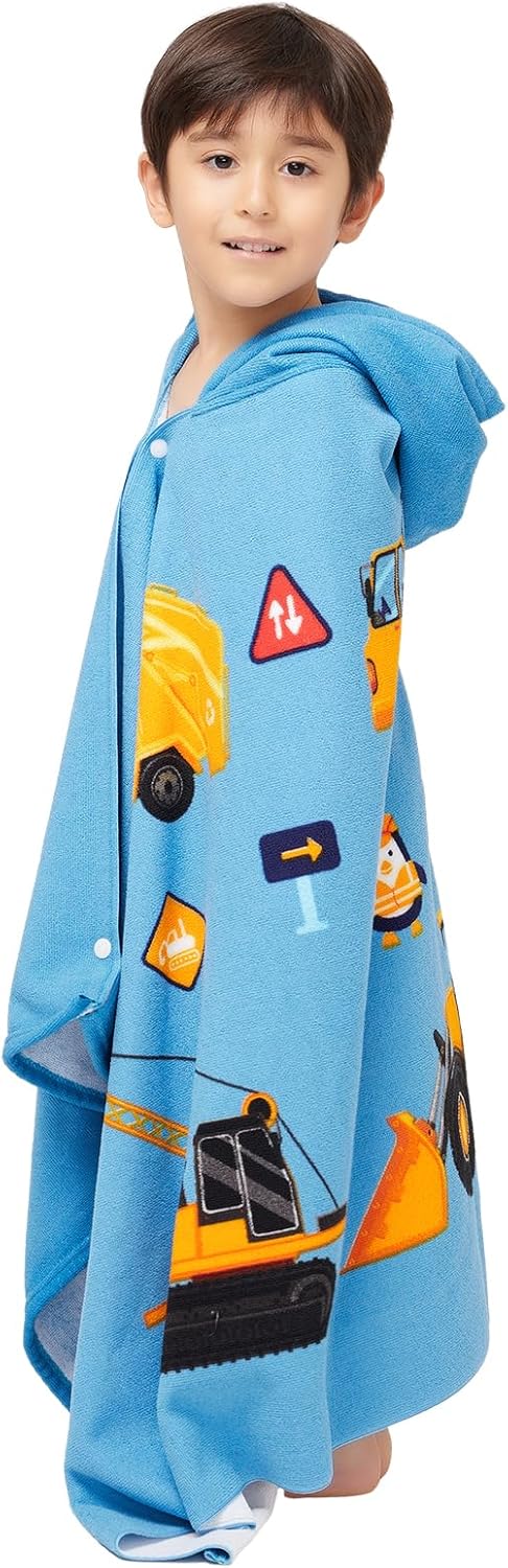 5-12 Gealaek Hooded Towel for Toddlers Years Boys Girls Kids Bath Pool Beach Towel Wrap Extra Large Soft Absorbent