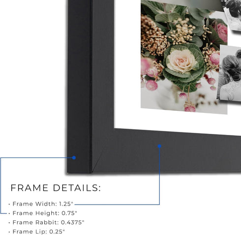 24x30 INCH/61x76.2 CM 1000 1.25 Inch (PuzzleFRBW26079-24x30) ArtToFrames Black Frame for Piece Puzzles.This Custom MDF