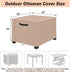 2PCS 20" 20" 18" 600D LYHNMW Outdoor Patio Ottoman Cover, L x W x H Waterproof Patio Ottoman Cover, Heavy Duty Patio