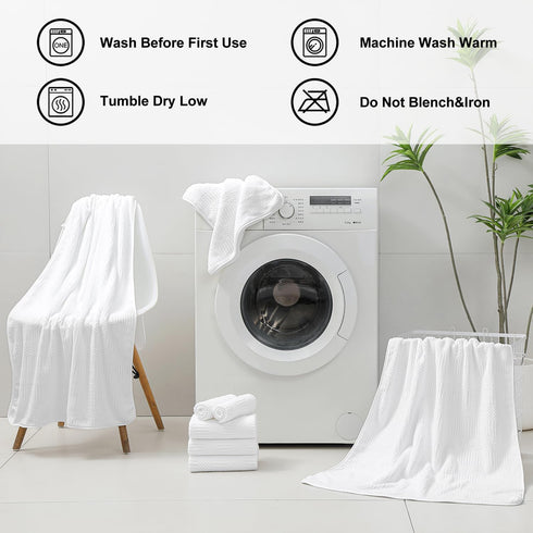 8 Set,2 35"x70" Sheets,2 4 600 Set Ferdilan Piece Extra Large Bath Towels Oversized Bath Towel Hand Towels