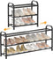 ENJOYBASICS Expandable Shoe Rack, 3 Tier Adjustable Shoe Organizer Shelf for Closet,