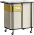 Chrislley Double Laundry Hamper with Wheels,200L Rolling Laundry Basket 2 Section with