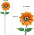 YEAHOME 4 Pack Garden Decor, 20'' Flower Garden Stakes, Metal Flowers for Outdoor Lawn