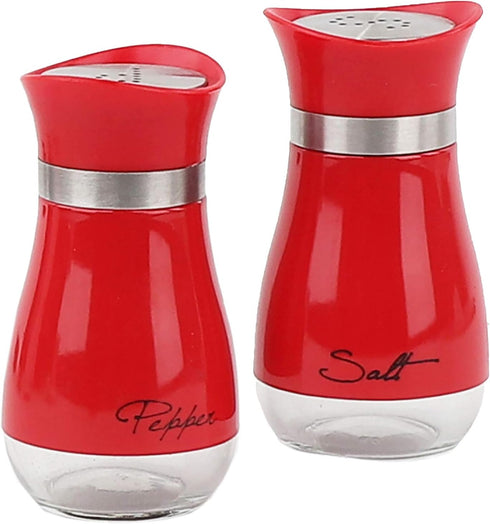 Basic Salt & Pepper Shakers, Red