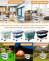 20-30 Lbs Rice Storage Container,Collapsible Food Storage Containers with Rolling Wheel Airtight Locking Lid,Flour