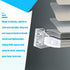 12 Pieces 1 Inch Hold Down Brackets, Clear Plastic Hooks for 1 Inch Mini Horizontal Blinds, Shades, Windows, Doors