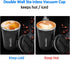 12 oz Stainless Steel Vacuum Insulated Tumbler - Coffee Travel Mug Spill Proof with Lid, Thermos Cup for Hot/Ice