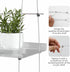 4-Tier Jolitac Acrylic Window Plant Shelves, Hanging Indoor Wall Plant Stand, (Clear)
