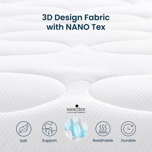25 Inches SLEEP ZONE Queen Mattress Pad Quilted Mattress Topper Air Mattress Cover, Breathable and Noiseless Air
