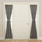 Sun Zero Barrow Energy Efficient Rod Pocket Door Sidelight Curtain Panel, 26" x 72", Gray